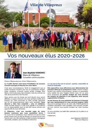 Présentation Nouveaux élus 2020-2026