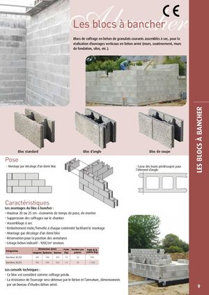 CELTYS - FICHE PRODUIT - BLOCS À BANCHERS