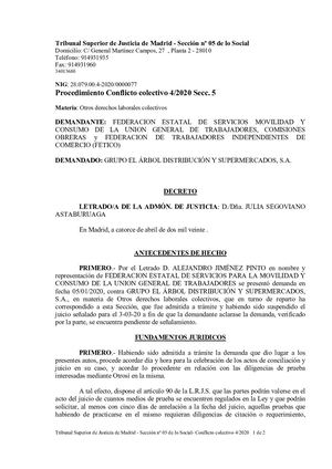 Decreto Señalamiento Juicio