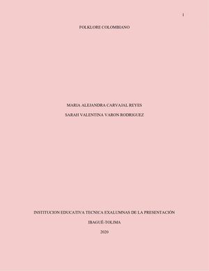 Folklore Colombiano (1)