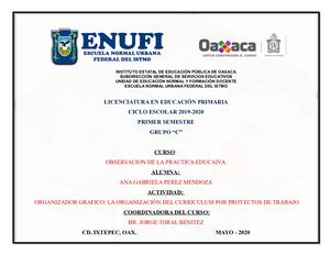Hernandez La Organizacion Del Curriculo Por Proyectos De Trabajo