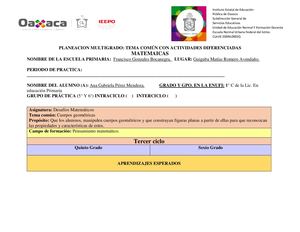 PLANEACION MULTIGRADO MATEMATICAS