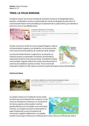 Informe Roma Italica