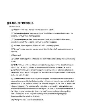 UCC 3-103 [DEFINITIONS]