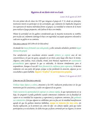 10 Diciembre Registros De Mi Diario Vivir En El Aula