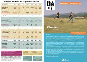 Programme Ciné 104 du 15 juillet au 09 août