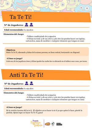 Ta Te Ti Y Pogo Con Instrucciones