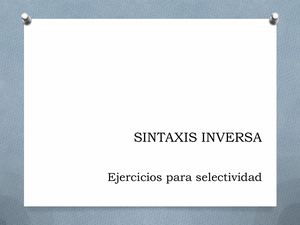 Sintaxis Inversa