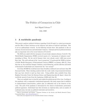 Calaméo - The Politics Of Coronavirus In Chile