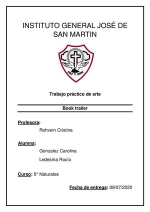 Book Trailer Gonzalez Ledesma 5°e