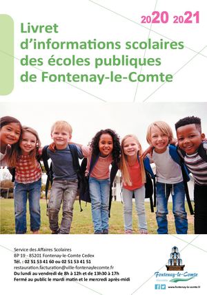 livret d'informations scolaires des écoles publiques de Fontenay-le-Comte