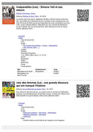 Sélection "un été avec les femmes".