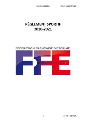 Règlement Sportif 20/21 V1