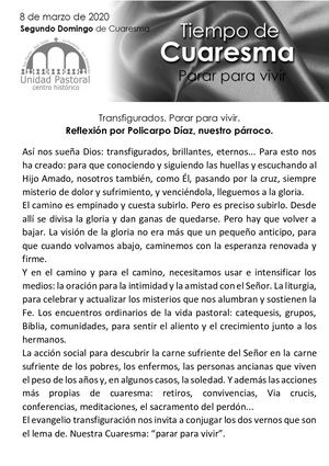 8 Marzo - II de Cuaresma