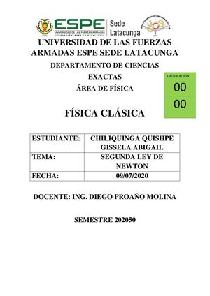 Organizador Gráfico de Segunda Ley de Newton