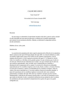 Calor Mecanico