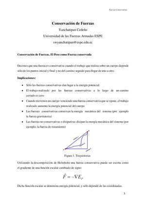 Ensayo Fuerzas Conservativas