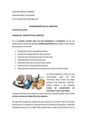 Fundamentos De La Logistica