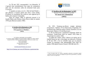 AMFAR A15 415 Un menu de communion (1951)