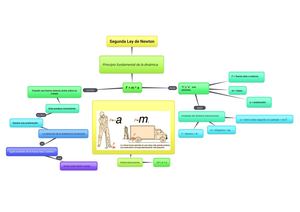 Organizador Gráfico - Segunda Ley de Newton o Principio Fundamental de la Dinámica