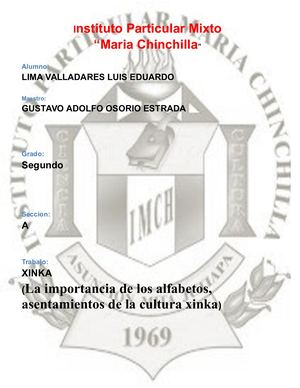 Xinka Ensayo Lima Valladares Luis Eduardo