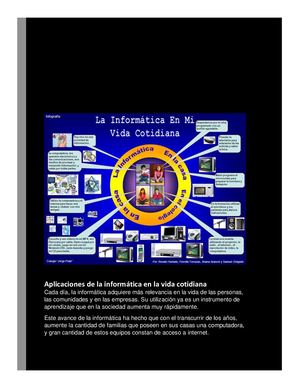 El Mayor Fruto De La Informática En Nuestra Sociedad Es Mantener A Las Personas Informadas Y Actualizadas