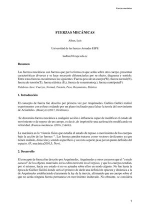 Ensayo Fuerzas Mecánicas