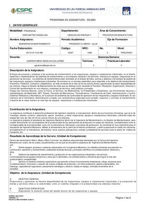 Silabo Ing Mantenimiento