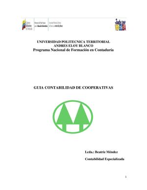 Guia Contabilidad De Cooperativas Beatriz Mendez