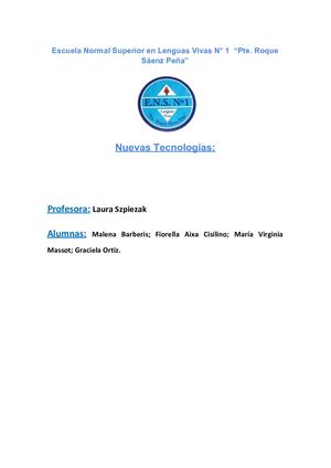 Para Conocerlas (A Las Tic) Y Conocernos