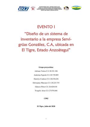 Evento I