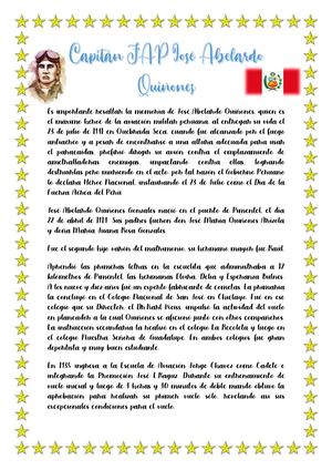 Capitán Fap José Abelardo Quiñones 6to C