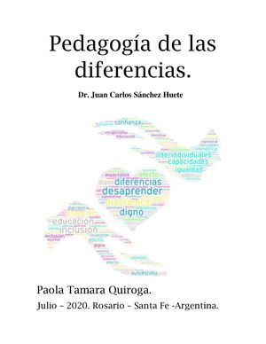 Pedagogía de las diferencias.
