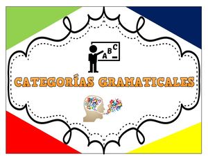 ÁLbum De Las Categorías Gramaticales