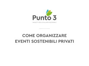 Come Organizzare Eventi Sostenibili Privati