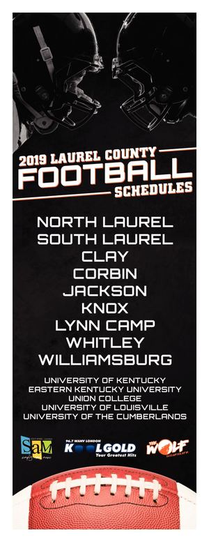 2019 Football Schedule Book