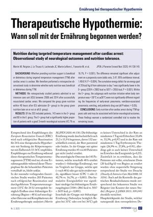 06 Ernährung Bei Therapeutischer Hypothermie