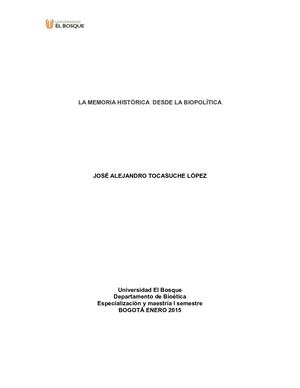 Ensayo Falta De Memoria