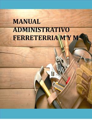 Manual Administrativo-Ferretería M&M