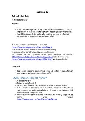 Semana 12 Planeaciòn