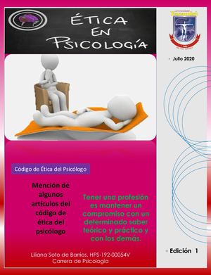 Código de Ética para Psicólogos -Liliana Soto