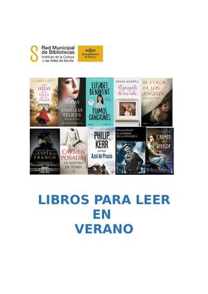 LECTURAS PARA EL VERANO 2020