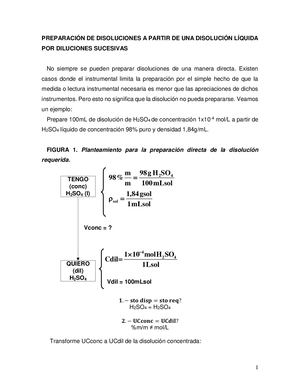 Diluciones Sucesivas