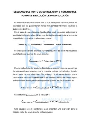 Aumento Del Punto De Ebullición Una Visión Fisicoquimica