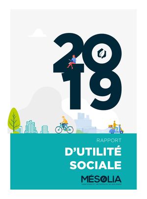 Rapport d'utilité sociale 2019