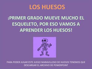 Juego De Cuerpo Esqueletico Primer Grado