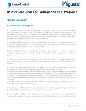 Bases Y Condiciones Ciudad Me Gusta
