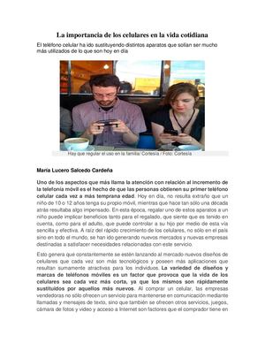 La importancia de los celulares en la vida cotidiana