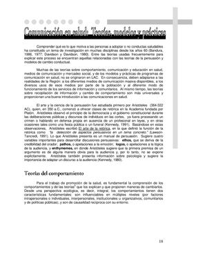 Teorias De Comportamiento En Salud