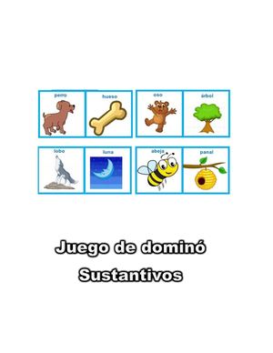 Juego De Dominó Sustantivos